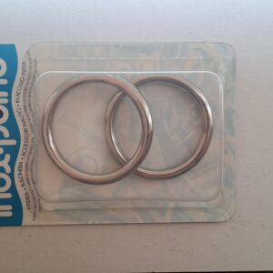 טבעת נירוסטה - 2 באריזה