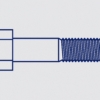 משושה M8X70 נירוסטה A2